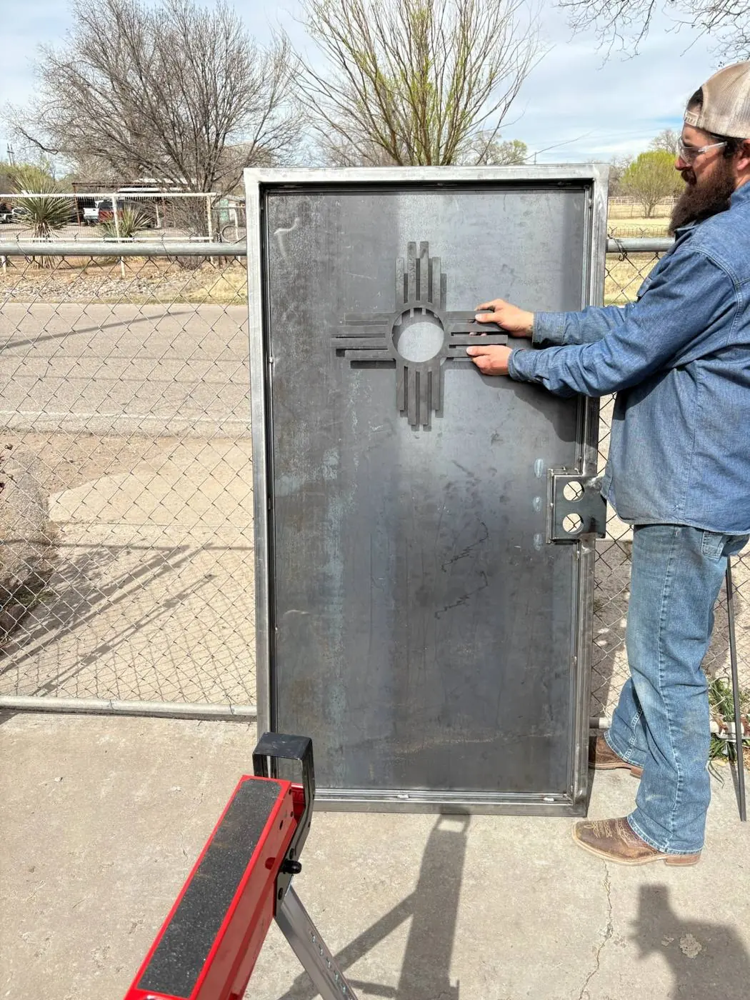 Custom steel door