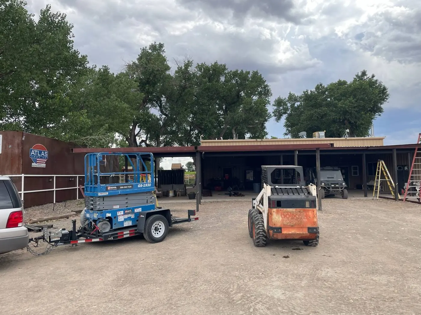 Steel canopy framing